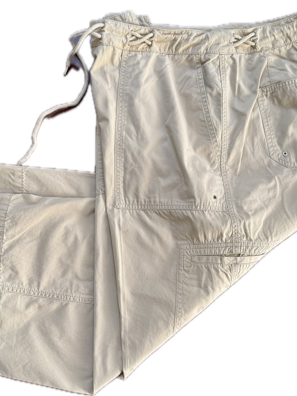 Lauren Ralph Lauren Women’s Light Khaki Cargo Drawstring Pants